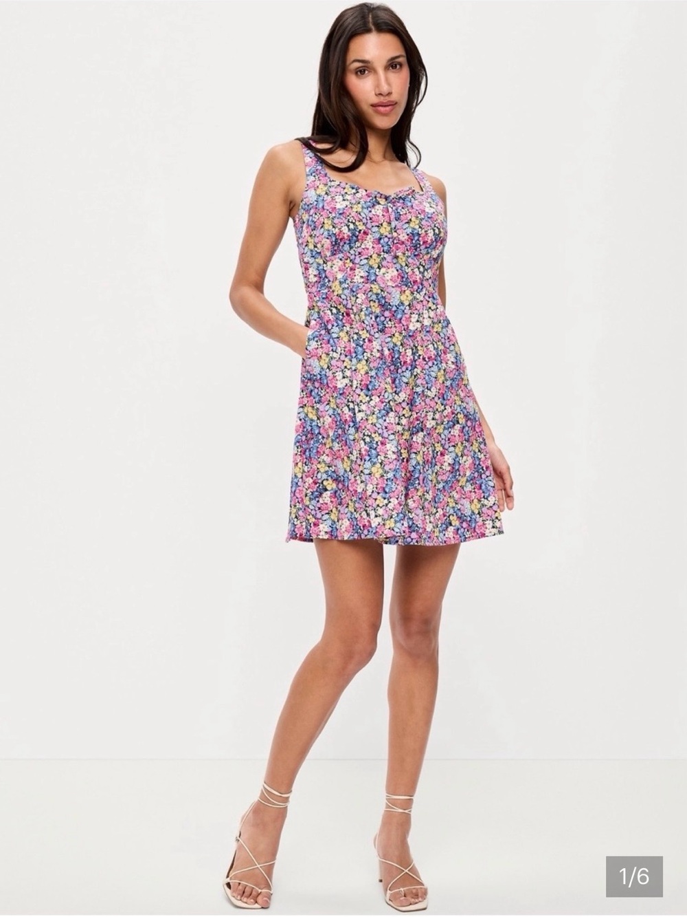 Floral Fit and Flare Mini Dress
